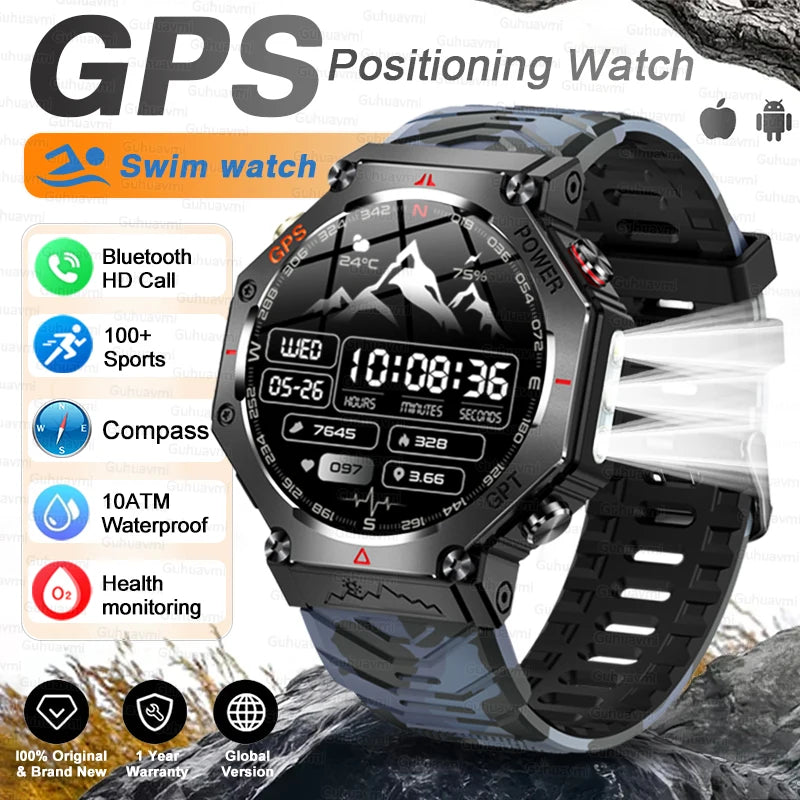 TacVertex T-Rex 3 Ultra Military GPS Smartwatch
