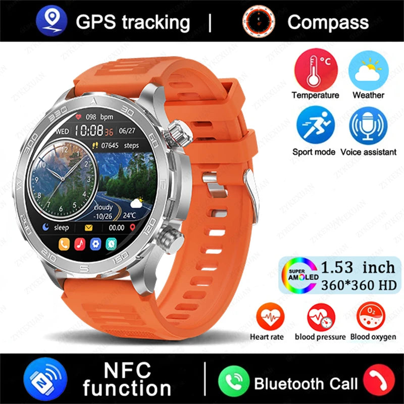TacVertex Pro GPS AMOLED Smartwatch