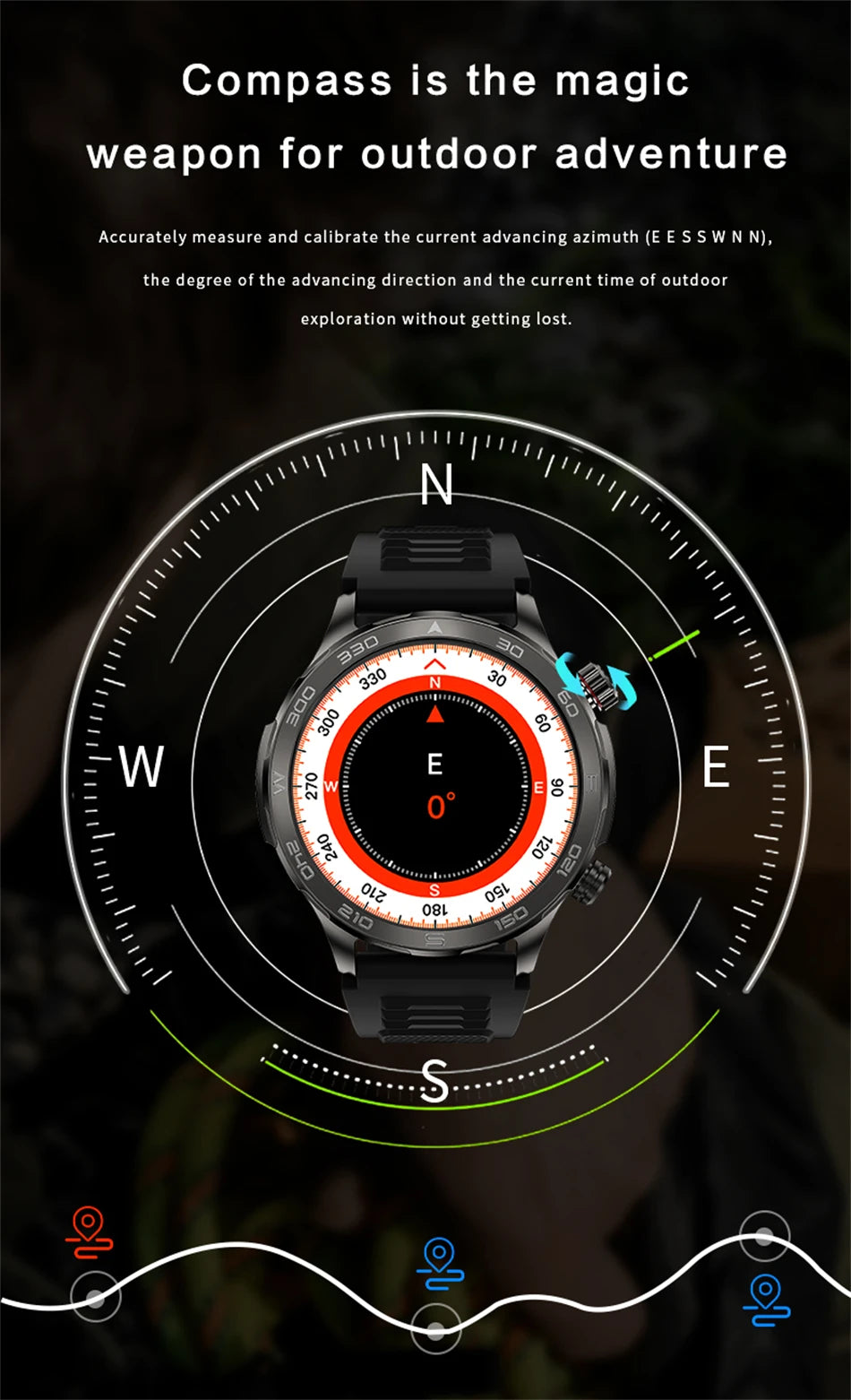 TacVertex Pro GPS AMOLED Smartwatch