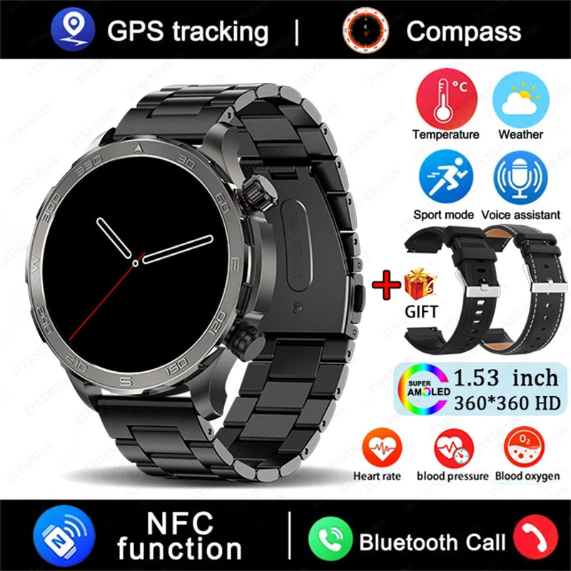 TacVertex Pro GPS AMOLED Smartwatch