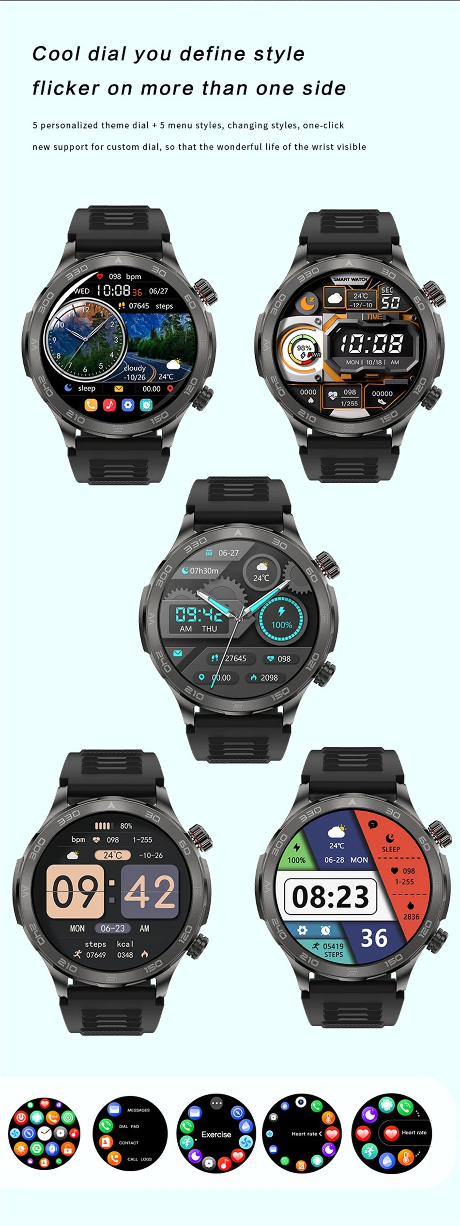 TacVertex Pro GPS AMOLED Smartwatch