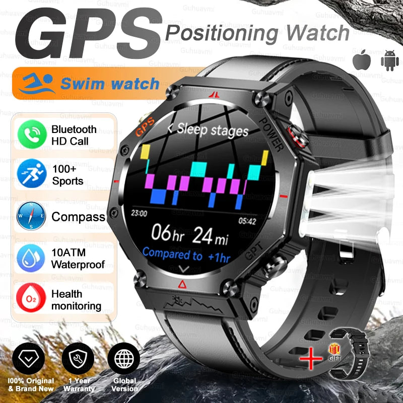 TacVertex T-Rex 3 Ultra Military GPS Smartwatch