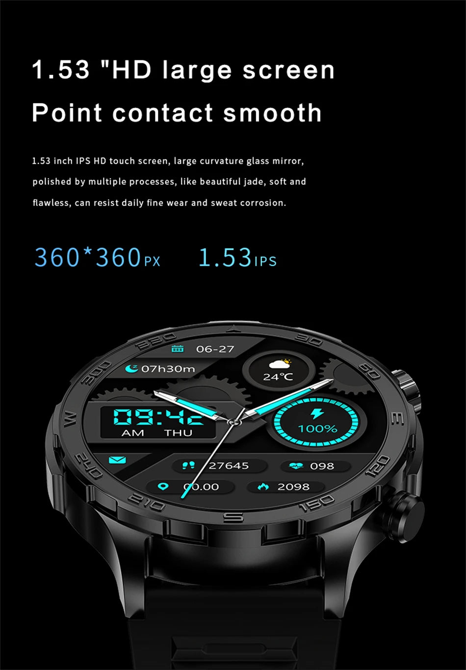 TacVertex Pro GPS AMOLED Smartwatch