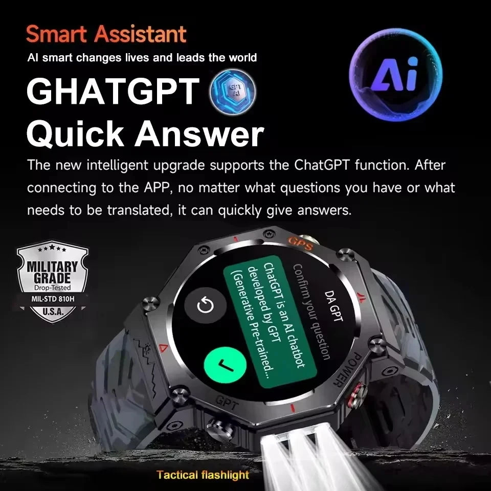 TacVertex T-Rex 3 Ultra Military GPS Smartwatch