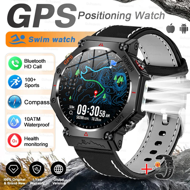TacVertex T-Rex 3 Ultra Military GPS Smartwatch