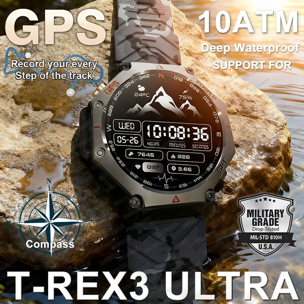 TacVertex T-Rex 3 Ultra Military GPS Smartwatch