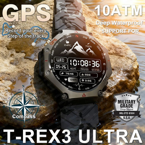 TacVertex T-Rex 3 Ultra Military GPS Smartwatch