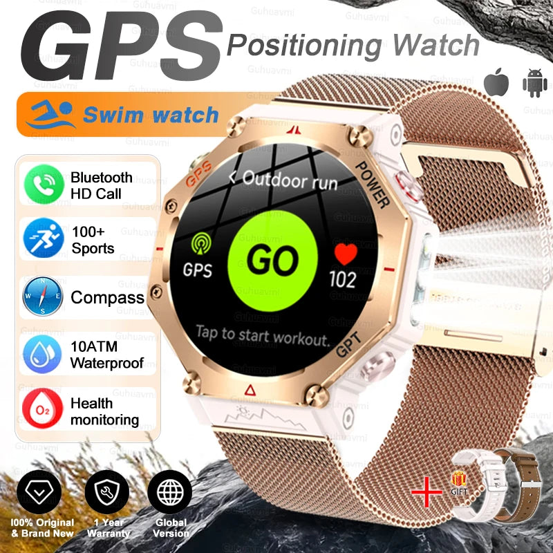 TacVertex T-Rex 3 Ultra Military GPS Smartwatch