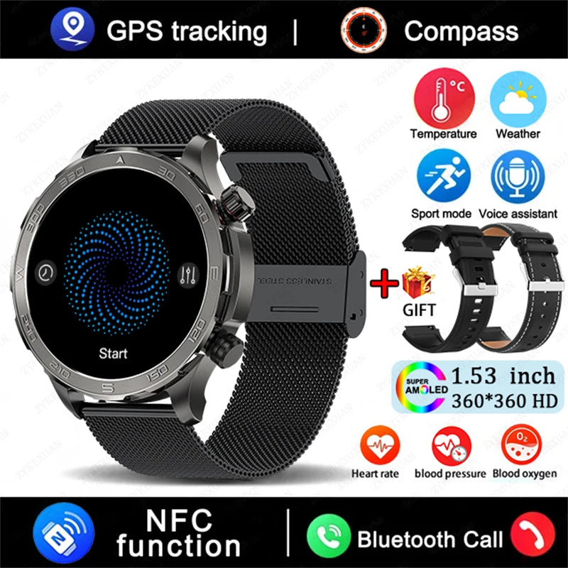 TacVertex Pro GPS AMOLED Smartwatch