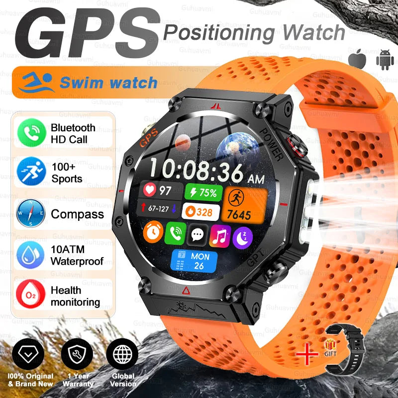 TacVertex T-Rex 3 Ultra Military GPS Smartwatch