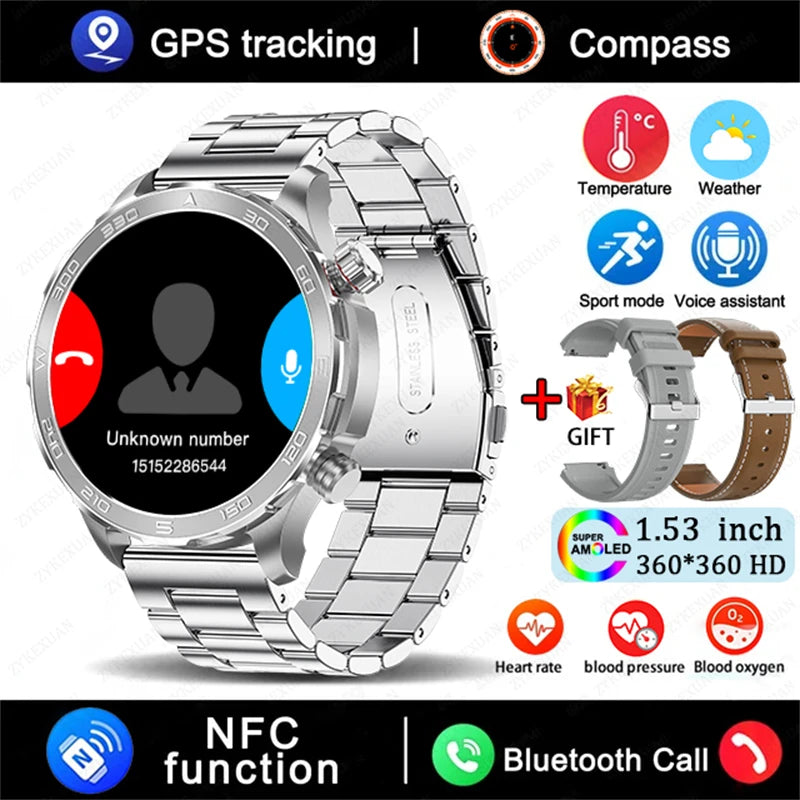 TacVertex Pro GPS AMOLED Smartwatch