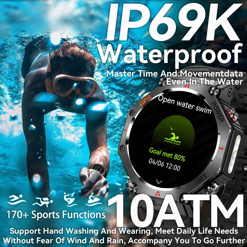 TacVertex T-Rex 3 Ultra Military GPS Smartwatch