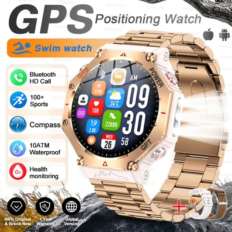 TacVertex T-Rex 3 Ultra Military GPS Smartwatch