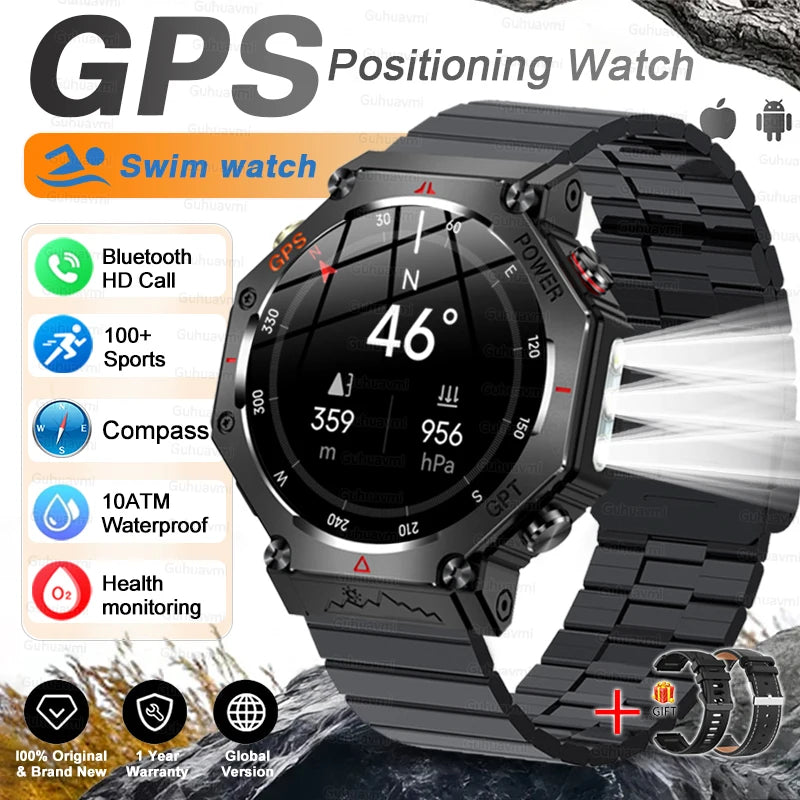 TacVertex T-Rex 3 Ultra Military GPS Smartwatch