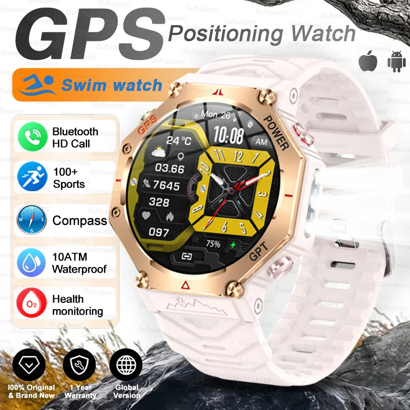 TacVertex T-Rex 3 Ultra Military GPS Smartwatch